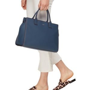 Kate Spade Blue Leather Satchel